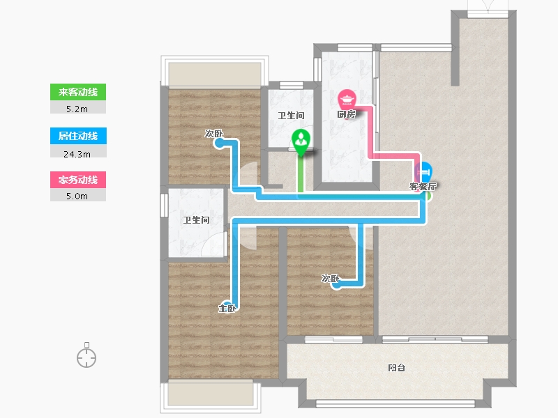 河南省-南阳市-建业公园里-108.80-户型库-动静线