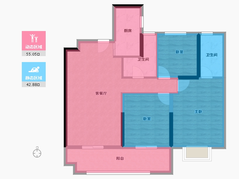 山西省-运城市-五洲芳华-98.17-户型库-动静分区