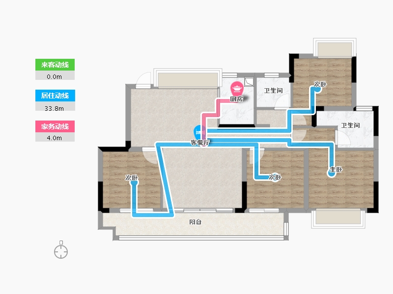 江西省-赣州市-恒瑞·新光悦府-101.00-户型库-动静线