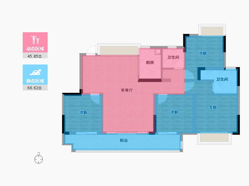 江西省-赣州市-恒瑞·新光悦府-101.00-户型库-动静分区