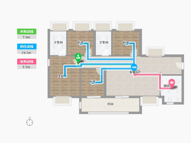 广东省-深圳市-万丰海岸城瀚府二期-96.00-户型库-动静线