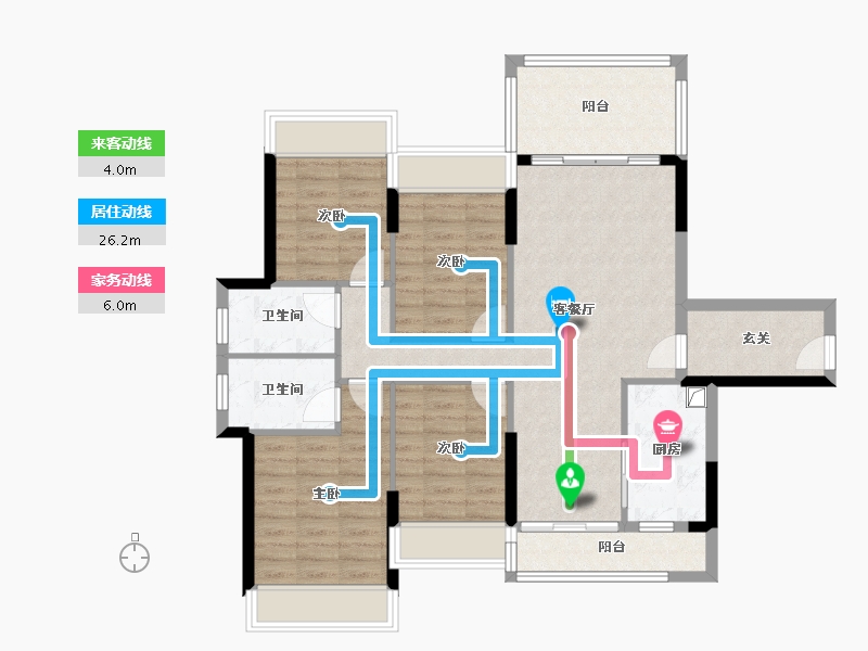 广东省-肇庆市-富雅蓝湾-97.88-户型库-动静线