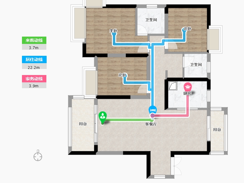 江西省-赣州市-联泰天璟-126.00-户型库-动静线