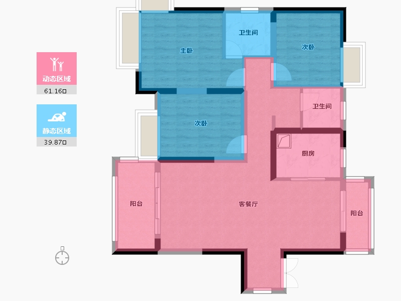 江西省-赣州市-联泰天璟-126.00-户型库-动静分区