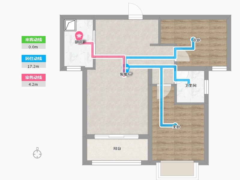 河北省-石家庄市-锦江府-68.06-户型库-动静线