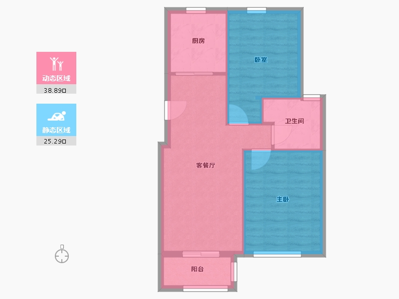 上海-上海市-金沁苑-南区-63.20-户型库-动静分区