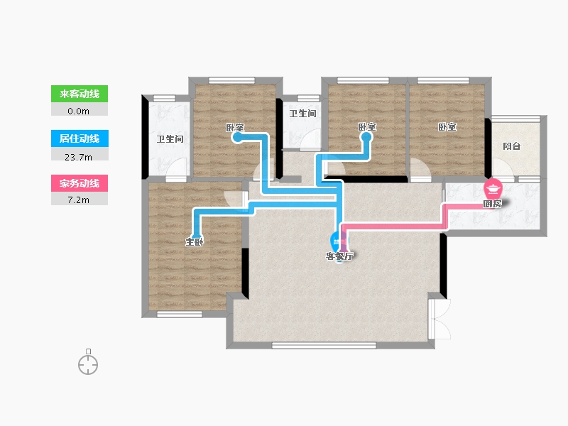 四川省-成都市-嘉禾宸府-107.11-户型库-动静线