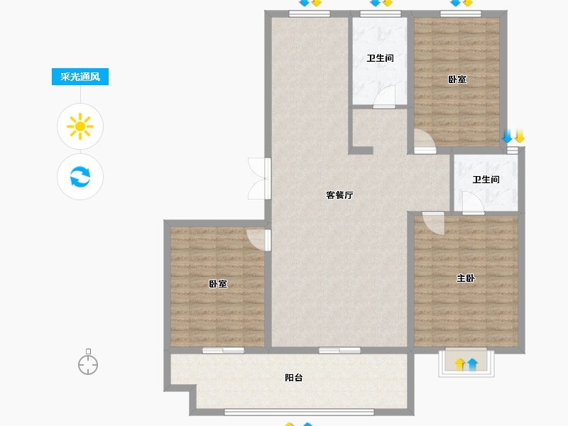 河南省-开封市-尉粮华府-129.00-户型库-采光通风