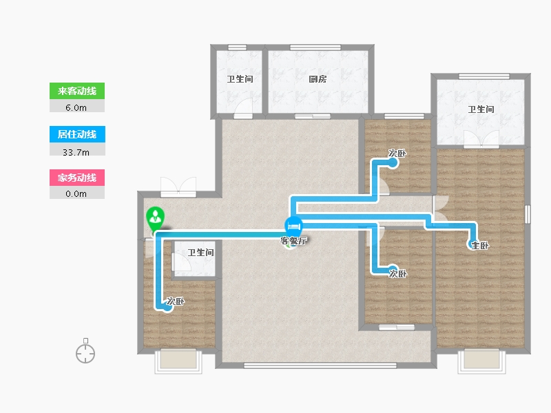 山东省-潍坊市-中海·天钻-166.99-户型库-动静线