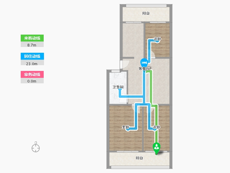 江苏省-徐州市-奎园小区-88.81-户型库-动静线