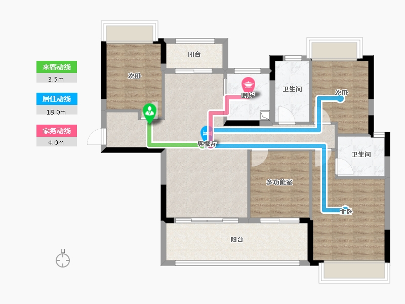 湖北省-宜昌市-丰辰紫云台-102.25-户型库-动静线