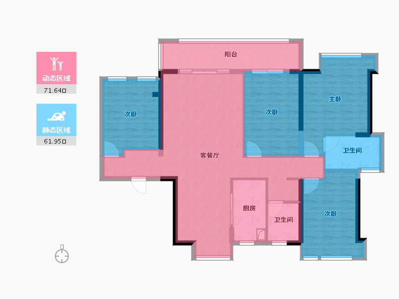 江西省-赣州市-嘉福未来城-114.40-户型库-动静分区