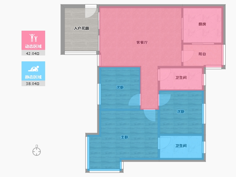 广东省-中山市-栢名轩-72.26-户型库-动静分区