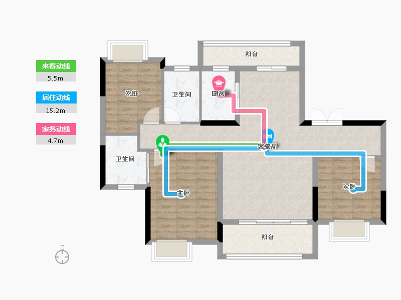 江西省-上饶市-叁号院-103.00-户型库-动静线