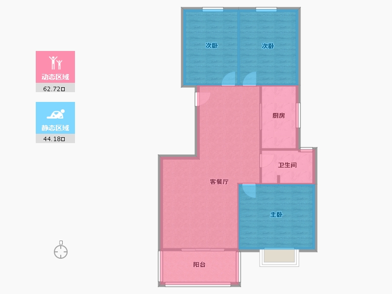 安徽省-马鞍山市-白纻佳苑-101.00-户型库-动静分区