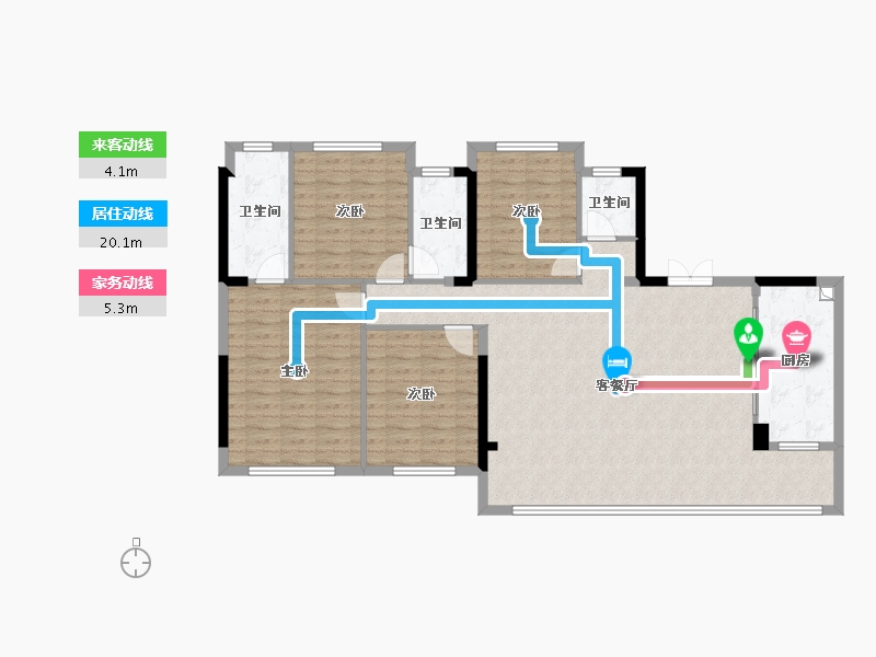 四川省-成都市-嘉禾宸府-129.54-户型库-动静线