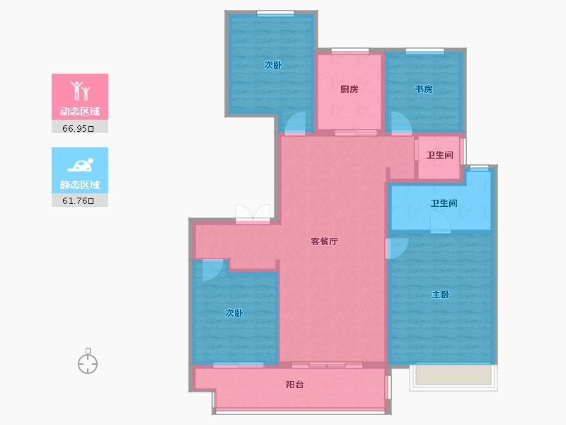 江苏省-徐州市-吾悦华府-115.94-户型库-动静分区