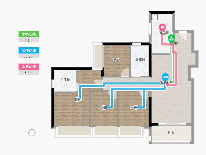 广东省-深圳市-宏发悦见和府-94.97-户型库-动静线