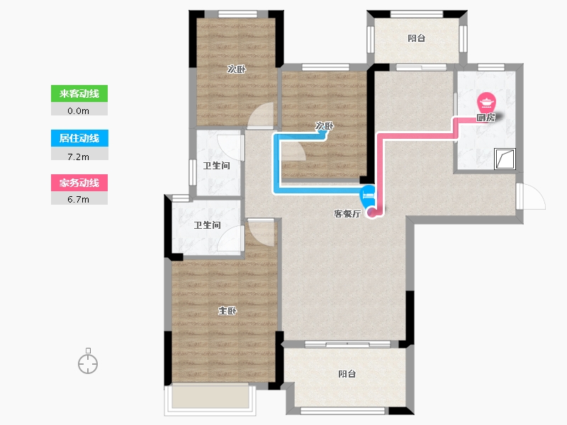 湖北省-宜昌市-公园大观-99.50-户型库-动静线