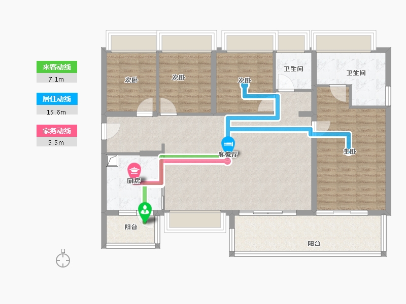 广东省-深圳市-万丰海岸城瀚府二期-114.15-户型库-动静线