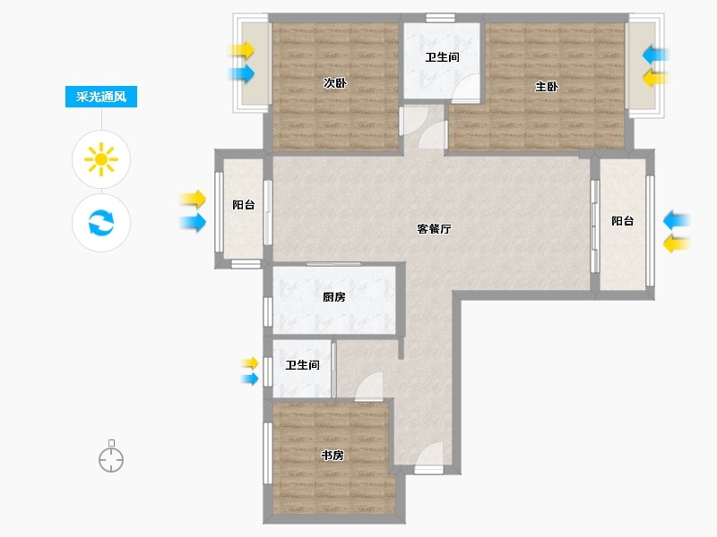 湖南省-永州市-公园大地-103.47-户型库-采光通风