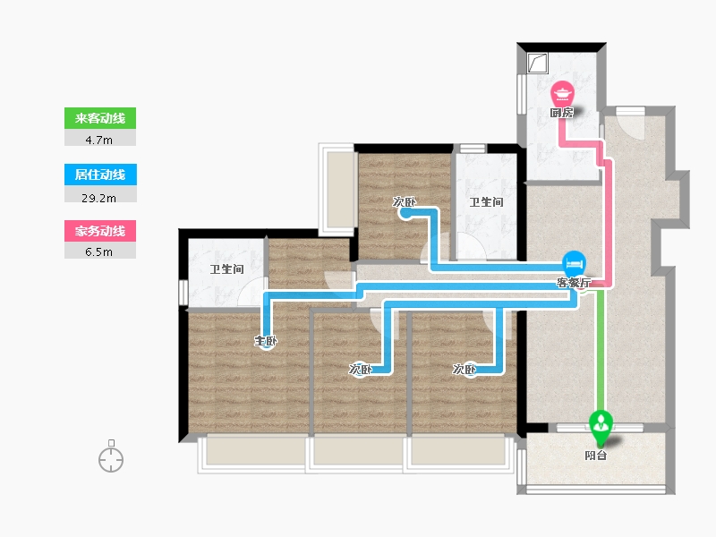 广东省-深圳市-宏发悦见和府-93.91-户型库-动静线