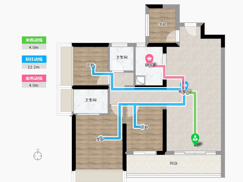 广东省-深圳市-万丰海岸城瀚府二期-82.52-户型库-动静线