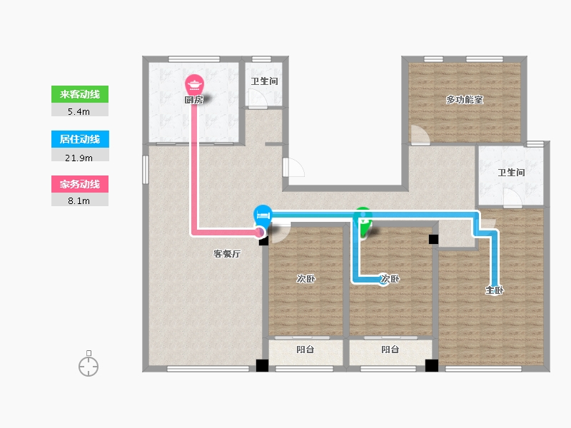 山东省-东营市-众成公园华著-168.00-户型库-动静线