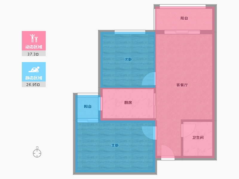 福建省-漳州市-信和御龙天峰（御龙天下四期）-57.56-户型库-动静分区