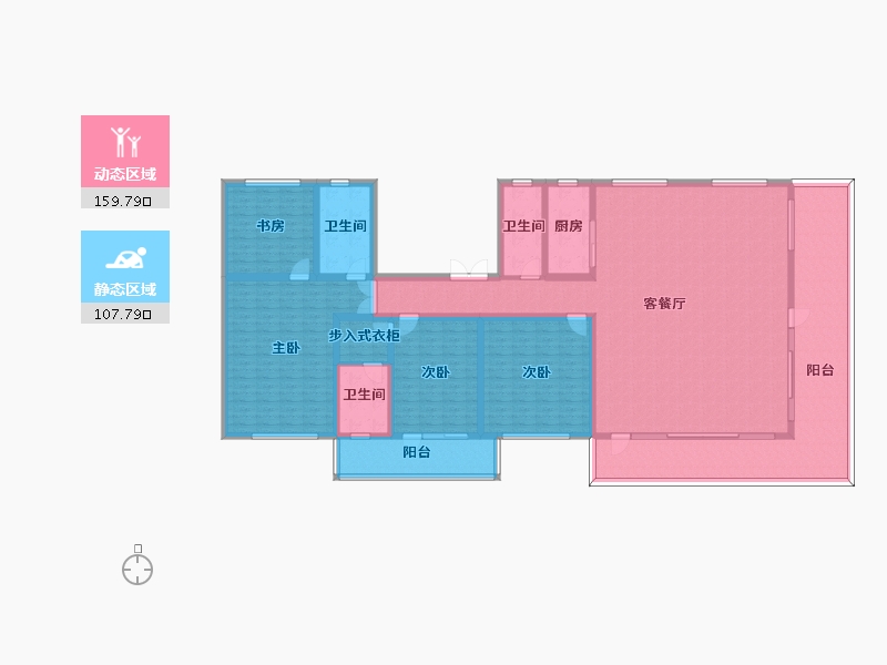 吉林省-延边朝鲜族自治州-名珠·松山樾-245.09-户型库-动静分区