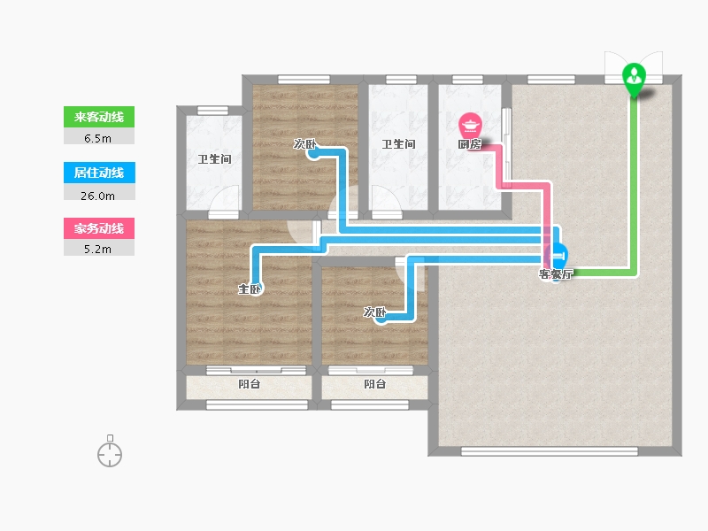 河北省-保定市-龙腾一品-102.30-户型库-动静线