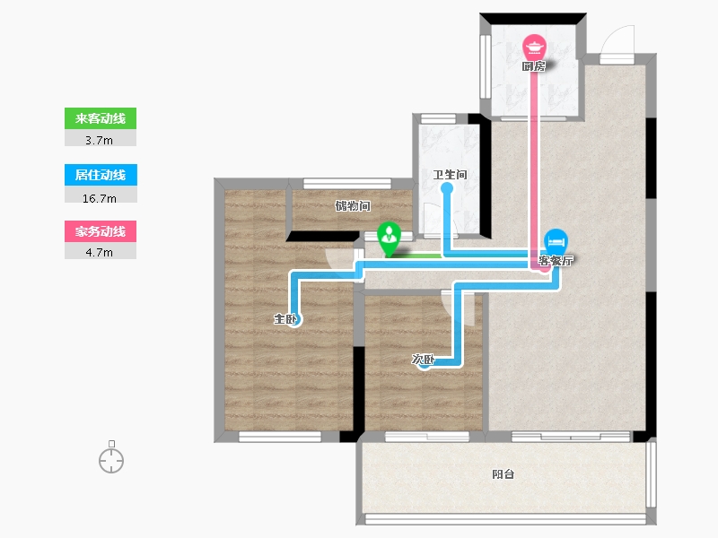 陕西省-延安市-邦泰锦天府-77.30-户型库-动静线