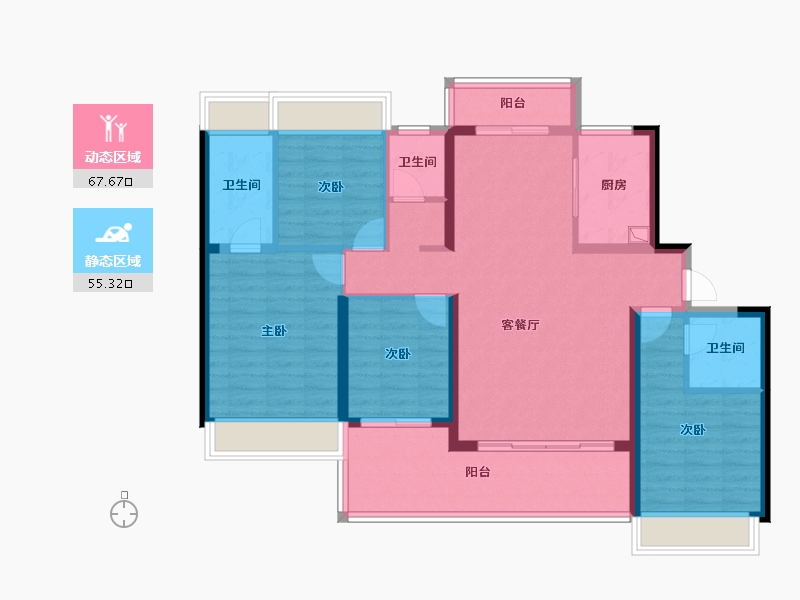 广东省-阳江市-壹方天誉-111.20-户型库-动静分区