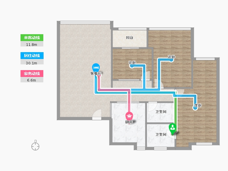 四川省-成都市-黄金时代-120.00-户型库-动静线