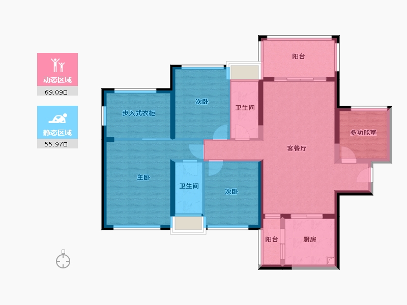 广东省-湛江市-城市海悦花园-121.00-户型库-动静分区