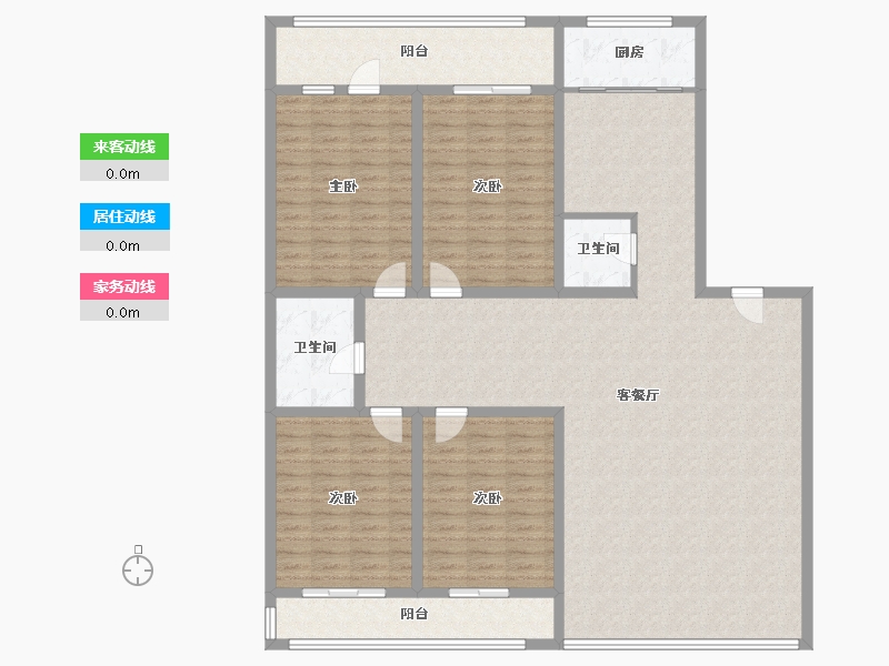 河北省-沧州市-河间人保公司家属楼-175.00-户型库-动静线