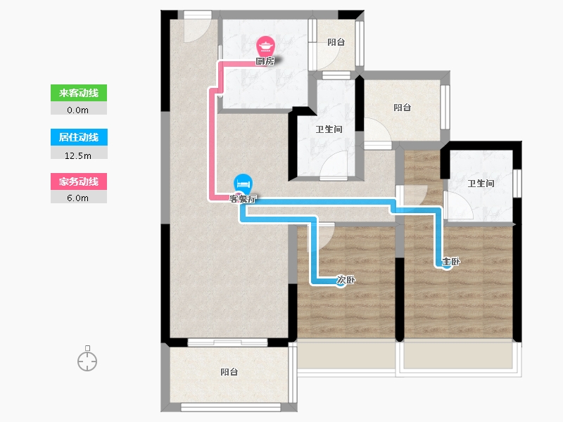 广东省-惠州市-保利阳光城-4期-79.02-户型库-动静线