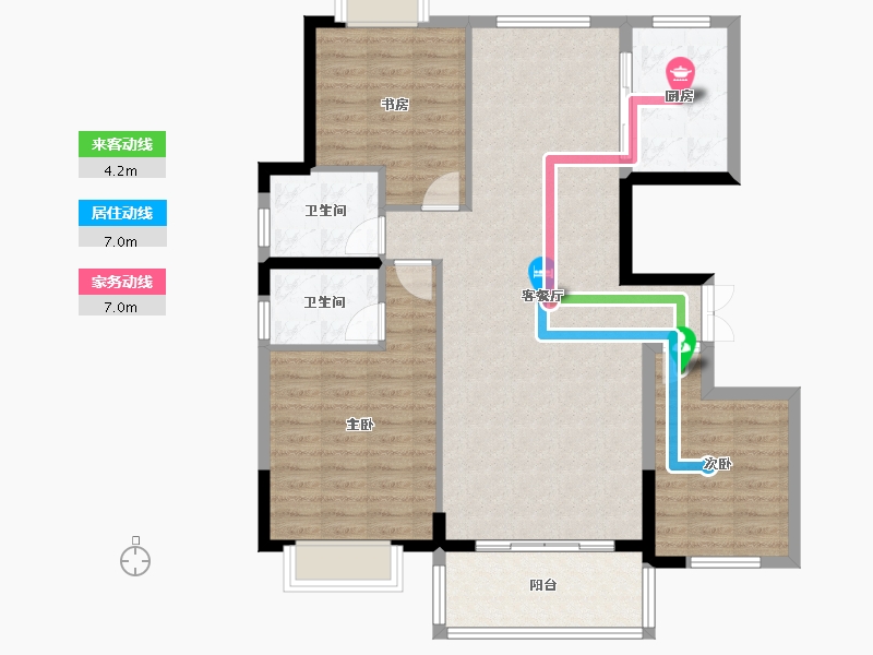 湖南省-常德市-康澧四季园-112.85-户型库-动静线