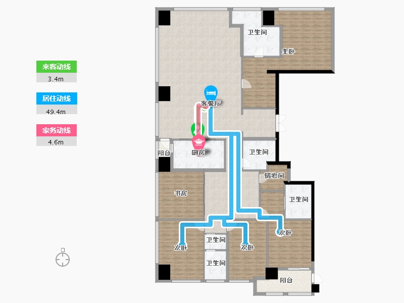 四川省-成都市-交子金融广场-252.87-户型库-动静线