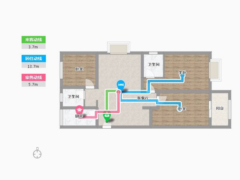 河南省-鹤壁市-豫鹤华城-94.40-户型库-动静线