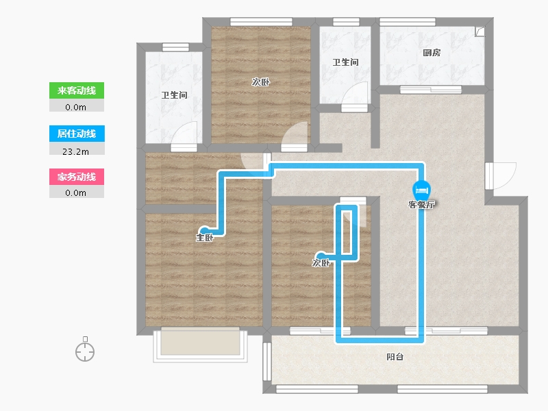 河北省-邢台市-河曲社区-100.00-户型库-动静线