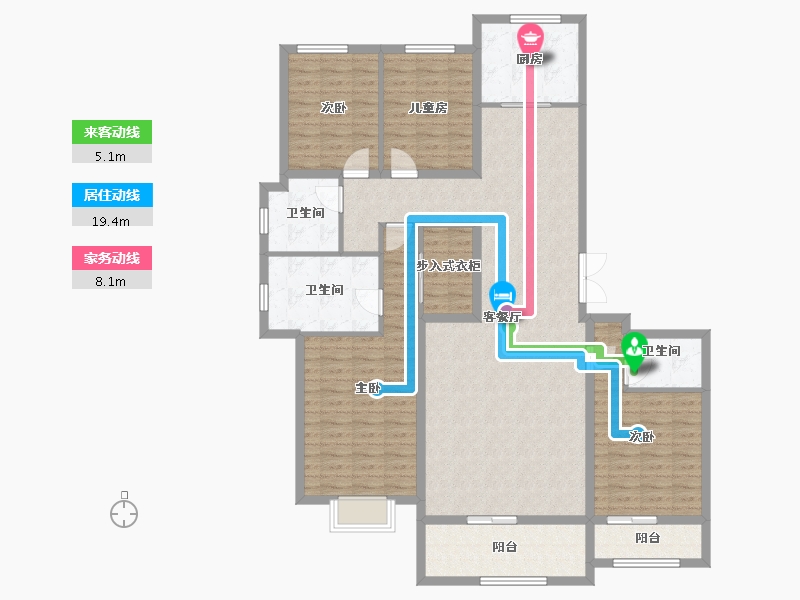 河南省-开封市-东方国际-163.20-户型库-动静线