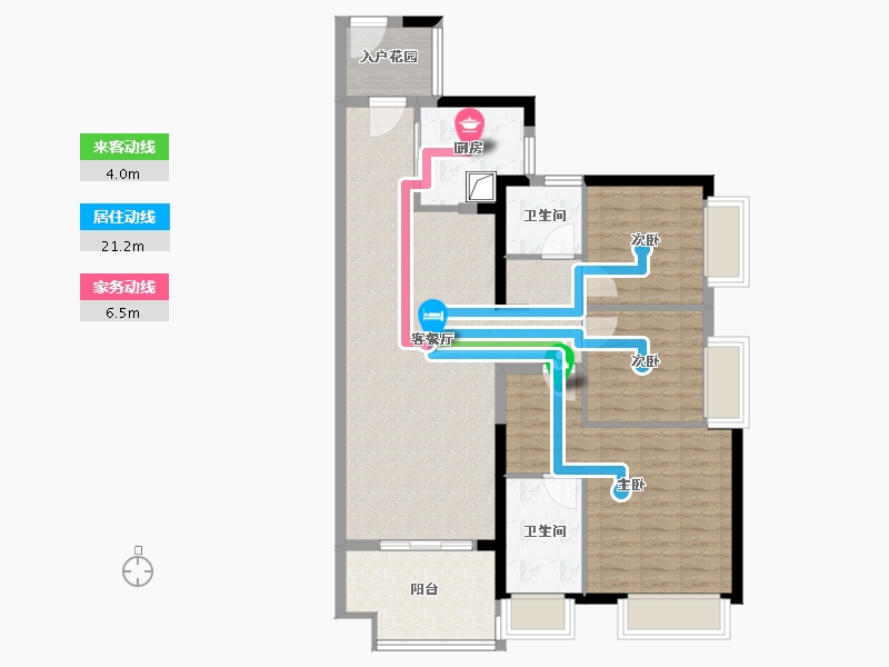 广东省-广州市-大塱罗南花园-96.00-户型库-动静线