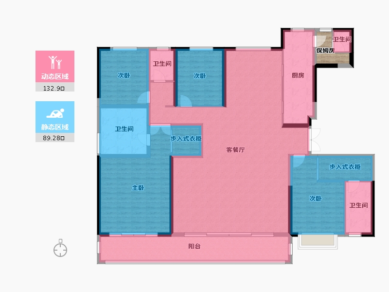 河北省-石家庄市-交投高新苑三号院-215.20-户型库-动静分区