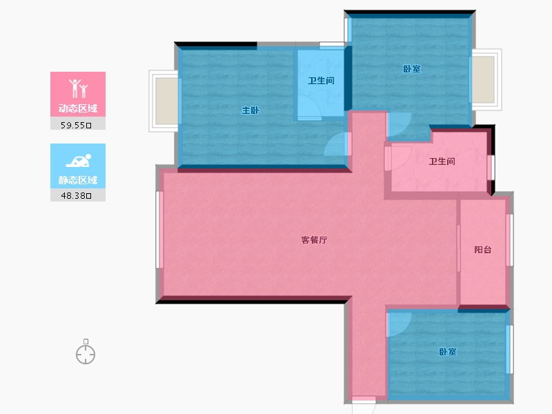 江西省-宜春市-水寨瀛台-97.00-户型库-动静分区