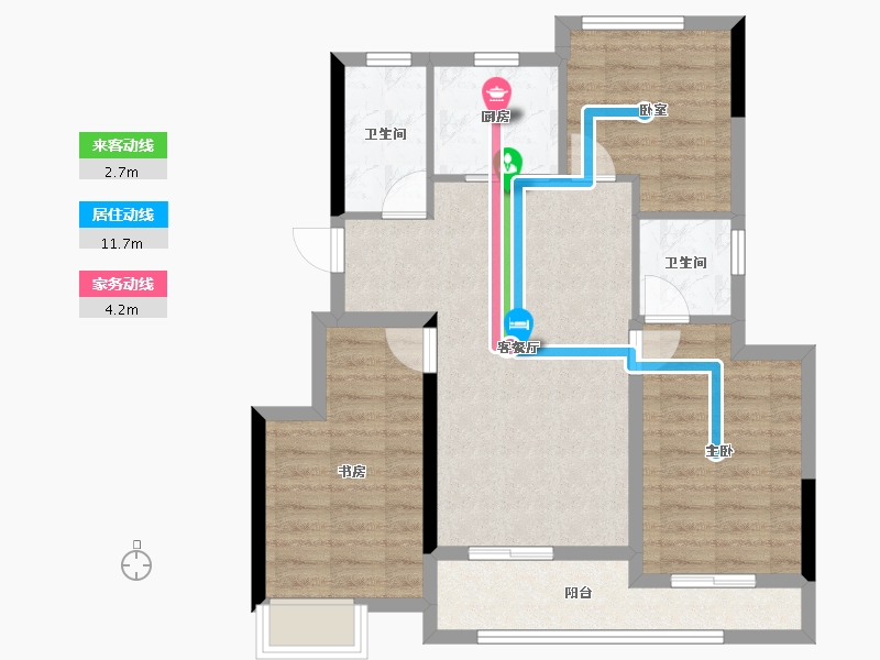 浙江省-杭州市-青隽府-75.77-户型库-动静线