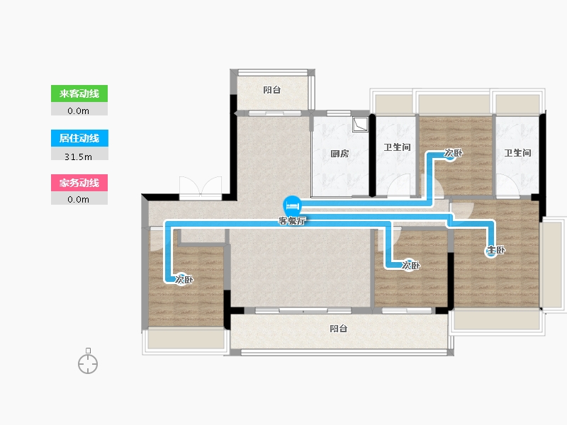 江苏省-苏州市-中建熙辰上院-114.40-户型库-动静线