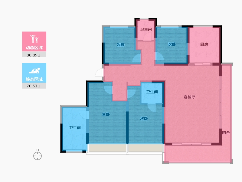 浙江省-温州市-苍南壹号-143.20-户型库-动静分区