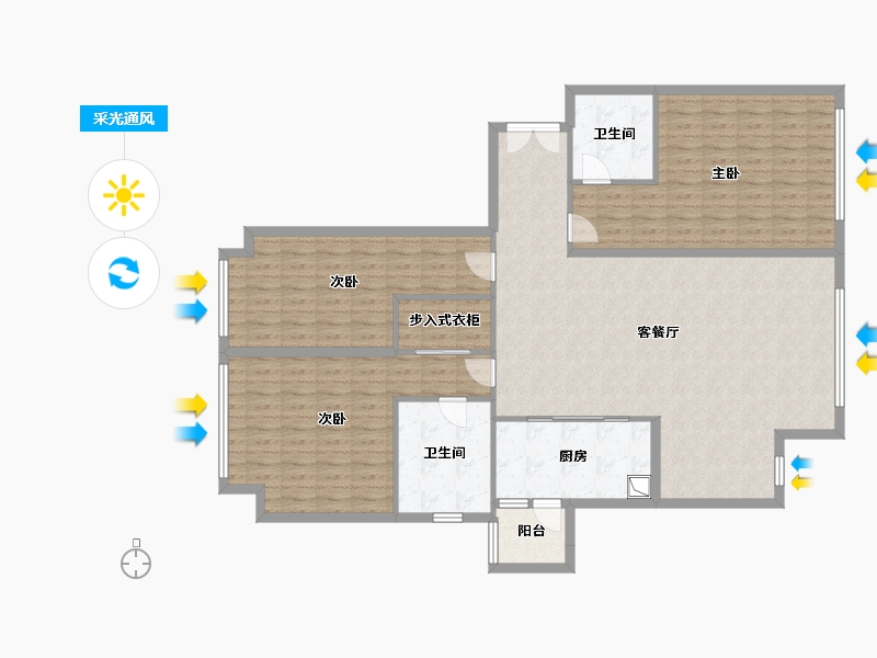 湖南省-长沙市-龙湖春江郦城滨江颂-151.20-户型库-采光通风