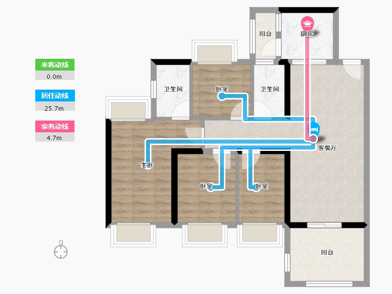 广东省-肇庆市-富雅蓝湾-82.84-户型库-动静线